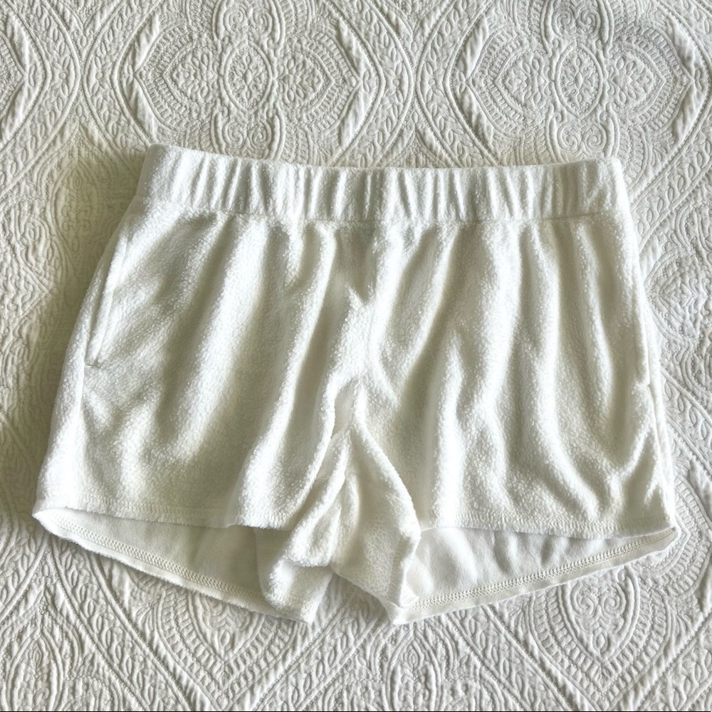 Aerie Soft Pajama Shorts (White, Medium)